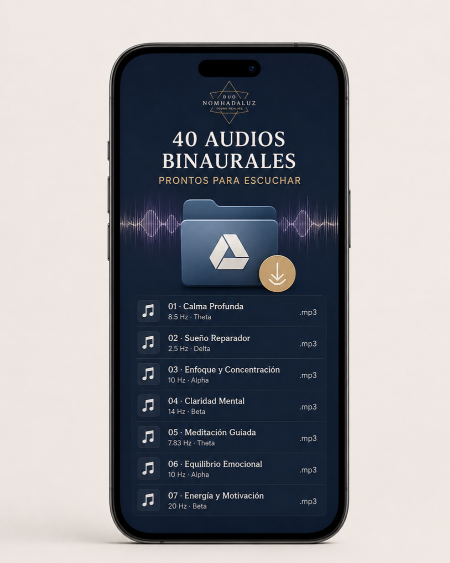 40 audios binaurales organizados